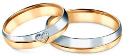 SAVICKI Verighete: aur bicolor, emisferice, 4, 5 mm - savicki - 11 345,00 RON