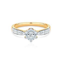 SAVICKI Inel de logodnă SAVICKI: aur bicolor, diamante - savicki - 6 152,00 RON