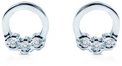 SAVICKI Cercei cerc Savicki: aur alb, diamante - savicki - 2 092,00 RON