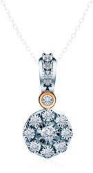 SAVICKI Pandantiv SAVICKI: aur bicolor, diamante - savicki - 2 473,00 RON