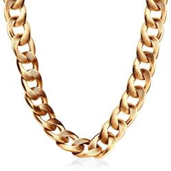 SAVICKI Colier argint placat cu aur 13, 4 mm 43 cm