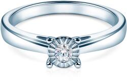 SAVICKI Inel de logodnă Savicki: aur alb, diamante - savicki - 4 913,00 RON