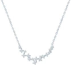 SAVICKI Colier din aur 585 cu diamante albe 0.26 ct 46 cm