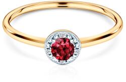 SAVICKI Inel de logodnă SAVICKI: aur, rubin, diamante - savicki - 3 536,00 RON
