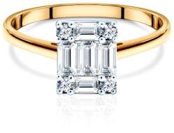 SAVICKI Inel de logodnă SAVICKI: aur bicolor, diamante - savicki - 16 936,00 RON