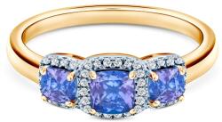 SAVICKI Inel de logodnă SAVICKI: aur bicolor, safire albastre, diamante - savicki - 8 901,00 RON