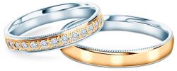 SAVICKI Verighete: aur bicolor, emisferice, 3, 5 mm