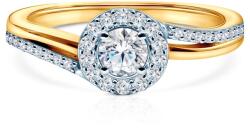 SAVICKI Inel de logodnă Savicki: aur bicolor, diamant - savicki - 10 109,00 RON