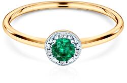 SAVICKI Inel de logodnă SAVICKI: aur, smarald, diamante - savicki - 3 669,00 RON