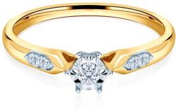 SAVICKI Inel de logodnă Savicki: aur bicolor, diamant - savicki - 5 301,00 RON