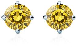 SAVICKI Cercei The Light: aur alb, diamante galbene de laborator