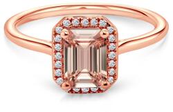 SAVICKI Inel Savicki: aur roz, morganit, diamante
