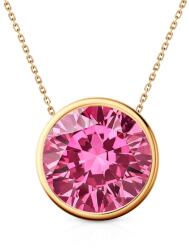 SAVICKI Colier aur 585 cu diamant roz de laborator 0.5ct 45 cm - savicki - 6 225,00 RON
