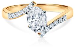SAVICKI Inel de logodnă Savicki: aur bicolor, zirconii - savicki - 3 614,00 RON