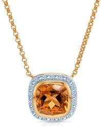SAVICKI Colier aur 585 citrin 0.06 ct 42 cm