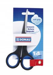 DONAU Irodai olló Donau Soft Grip, 14cm, kék (7932301-10)