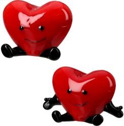  „Herz szív formájú üveg dekoráció - 3, 5cm