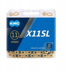 KMC Lánc X11 Sl Ti-N 118 láncszem Arany fekete Box (BD11SLTB8)
