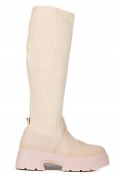 Seastar Bézs Magasszárú Csizma Slip On 38-AS (VL195)