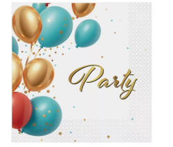  Party Balloon szalvéta 20 db-os 33x33 cm (MLG411109) - oliviashop