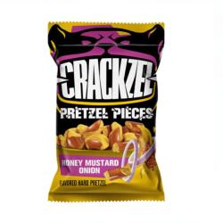 Crackzel mézes mustáros vöröhagyma ízű perecdarabok 65g