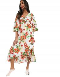  UNIQUE21 Kismama Szoknya MIDI Növényi Print 40-ES 40-ES