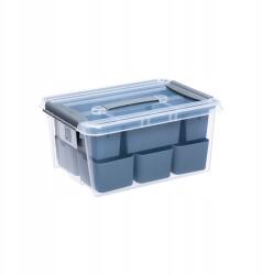 Plast Team Fedeles doboz szürke és ezüst árnyalatokban, átlátszó (2786)