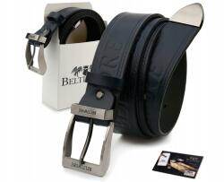 Beltimore Öv bőr öv nadrághoz klasszikus csattal, sötétkék Beltimore 110 cm (Beltimore-520_110)