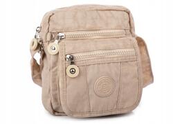 BAG STREET Kis könnyű női válltáska férfi postás táska túratáska ekrü (2225-5)