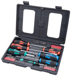 Extol Csavarhúzó és bit készlet, műanyag tartóban