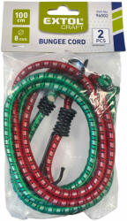 Extol Gumipók 100 cm-es, 8 mm átmérő, 3 mm-es kampó (2 db)