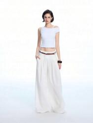 Shein Krémszínű Csíkos Nadrág (M) (611504)