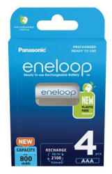 Panasonic Tölthető elem, AAA mikro, 4x800 mAh Ni-MH "Eneloop (ELAKU20)