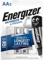 Energizer Elem, AA ceruza, 2 db, Lítium "Ultimate Lithium (EEAA2L)