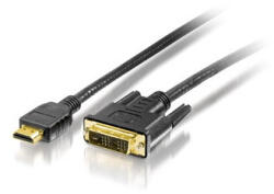 Equip HDMI - DVI-D kábel, aranyozott, 2 m