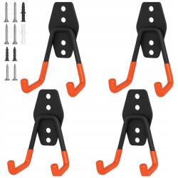 Bestselection Fogantyúk Egyszemélyes Négyzet alakú Felmosó kampók Kerti Műhely Rendszerező (Organizer Garażowy Uniwersalny Na Grabie Mopy)