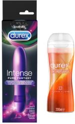 Durex Pachet Durex Lubrifiant Sensual 200 ml + vibrator Intense Fantasy 1 bucata Vibrator