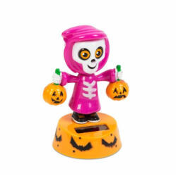 Family Collection Halloween-i szolár dekoráció - mozgó csontváz - 6 x 5 x 10, 5 cm (58161)