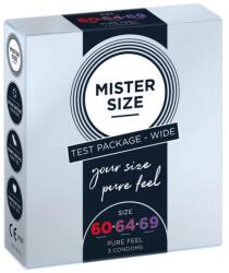  Кондоми с различен размер, 3 броя - Mister Size 60-64-69mm (MISTER6069)