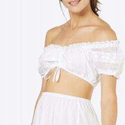Krüger Madl Kruger Top Crop Top Fehér 38 M Rzm M