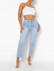 Boohoo Farmer Kék Vintage Magas Derekú 34 Xs Méret Xs