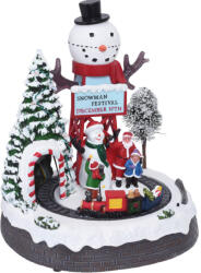 Home Styling Collection Karácsonyi Figura Hóember Karácsonyi Dekoráció Mozgatható Jelenet Led-del 24, 5x29 (ACJ000030)