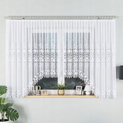 Markizeta Hernani Jacquard kész függöny 600x160cm, fehér szín (004465/000/001/160600/1)