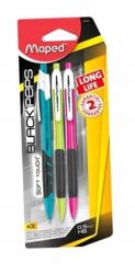 Maped Ceruza Auto. Blackpeps Long Life 0. 5MM Hb 3DB (43521)