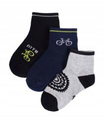 YOCLUB Rövid Zokni 3 Db-os Csomag Pamut Fiú Yo! Méret 23/26, 27/30 (SKA-0024C)