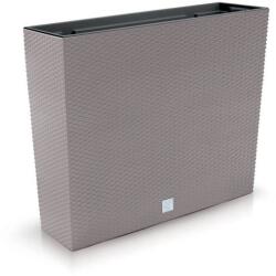 Prosperplast Jardiniera decorativa, imitatie ratan, cafeniu, 58x18x49.8 cm, Rato Case (DRC600T-7529U)