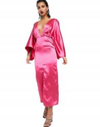  Ruha MIDI Rózsaszín Szatén 40 L Rzm L