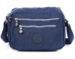 BAG STREET Szürke válltáska postás táska könnyű anyagból, sötétkék Bag Street (2245-1)