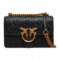 PINKO -23% Pinko Bőr Kézitáska Love One Mini Fekete (100074 A1YB)