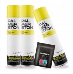 Palmerston 3x Nano Xt impregnálószer bőrkendővel 4in1 szett Palmerston (Zestaw do czyszczenia i ochrony butów)